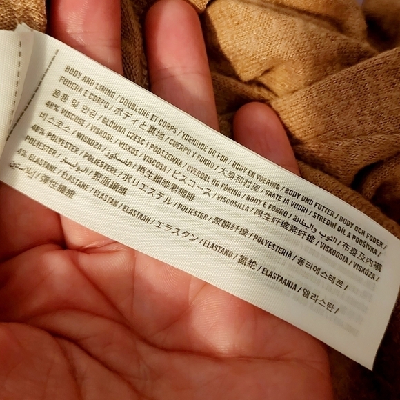 Abercrombie & Fitch Soft A&F Cozy Thong Bodysuit Wrap Tan Nude Neutral Women's S - Picture 9 of 9